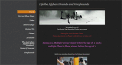 Desktop Screenshot of lijolbaafghanhounds.com
